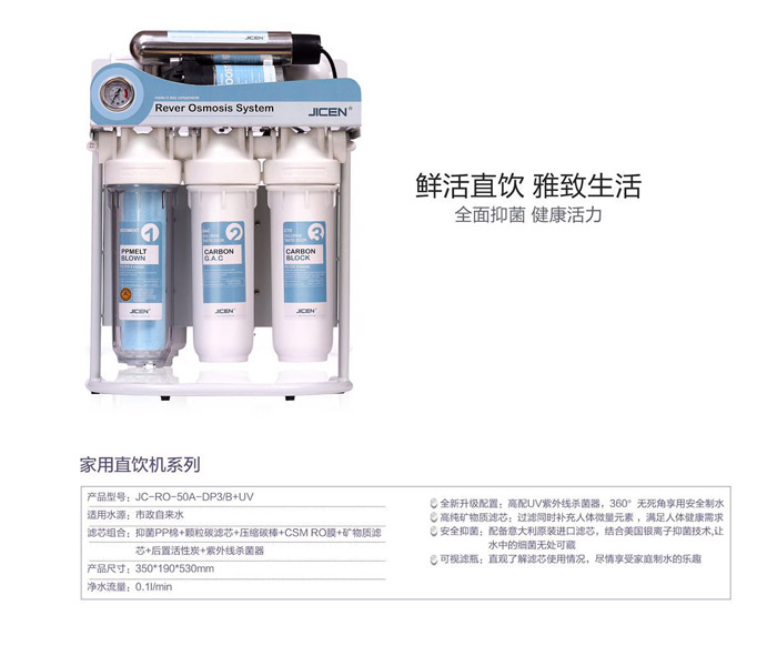 凈水器凈水流量越大≠越好，看凈水指標選凈水器